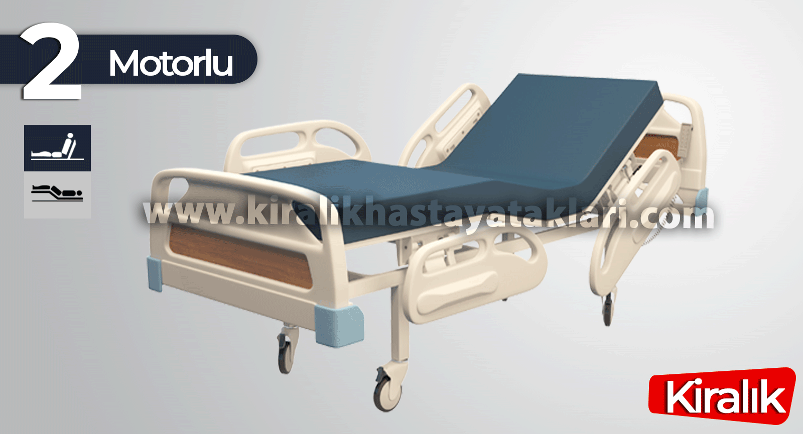 2 Motorlu Hasta Yatağı Kiralama